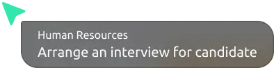 Arrange an interview for candidate