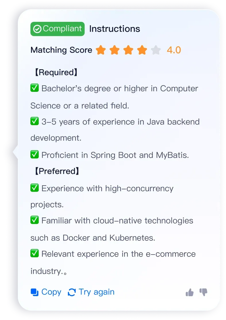 Moka AI Resume Screening